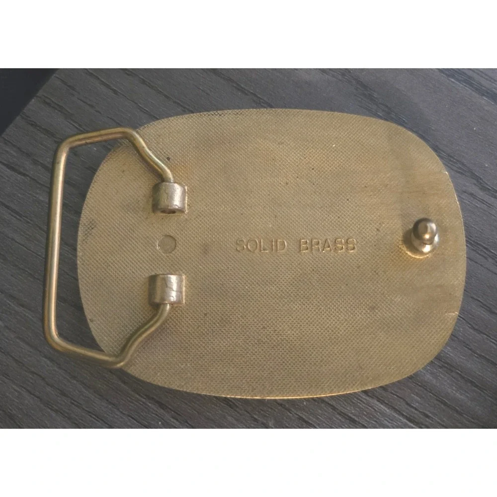 Vintage Solid Brass Eagle Belt‎ Buckle 3